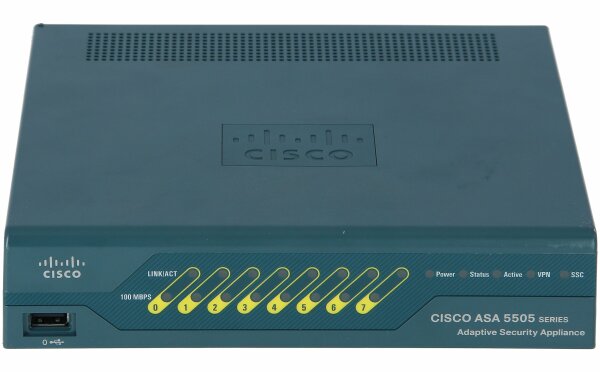 Cisco -  ASA5505-UL-BUN-K9 -  ASA 5505 Appliance with SW, UL Users, 8 ports, 3DES/AES