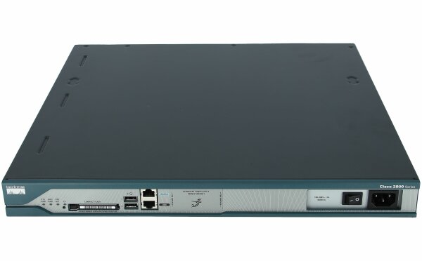 Cisco -  CISCO2811-AC-IP -  2811 w/ AC+POE,2FE,4HWICs,2PVDMs,1NME,2AIMS,IP BASE,64F/256D