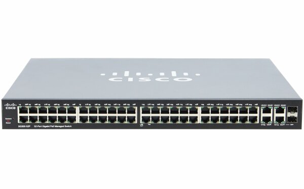 Cisco -  SG300-52P-K9-EU -  Cisco Small Business SG300-52P - Switch - 52 Anschluesse - verwaltet