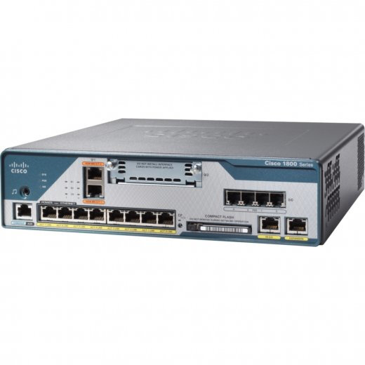 Cisco -  C1861-SRST-C-B/K9 -  1861,8-user SRST or CME,CUE,4FXS,2BRI,8POE,SP Svcs,HWIC slot