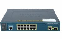 Cisco -  WS-C3560-12PC-S -  Catalyst 3560 Compact 12 10/100 PoE + 1 T/SFP; IP Base Image