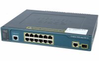 Cisco -  WS-C3560-12PC-S -  Catalyst 3560 Compact 12 10/100 PoE + 1 T/SFP; IP Base Image