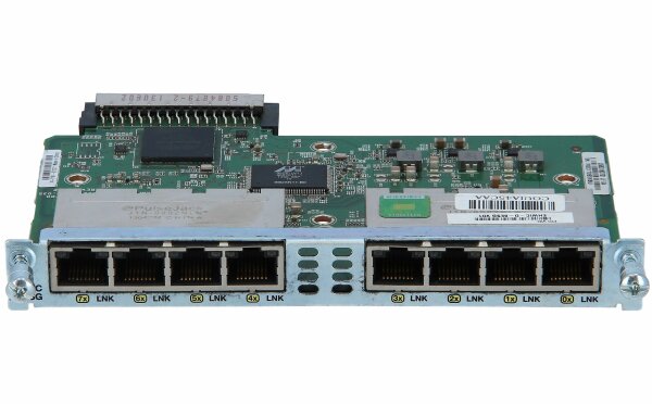 Cisco -  EHWIC-D-8ESG= -  Eight port 10/100/1000 Ethernet switch interface card