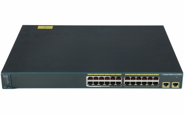 Cisco -  WS-C2960-24LT-L -  Catalyst 2960 24 10/100 (8 PoE)+ 2 1000BT LAN Base Image