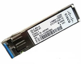 Cisco - GLC-BX-U= - SFP (mini-GBIC) transceiver module - GigE - 1000Base-BX - bis zu 10 km - 1310 (TX) / 1490 (RX) nm