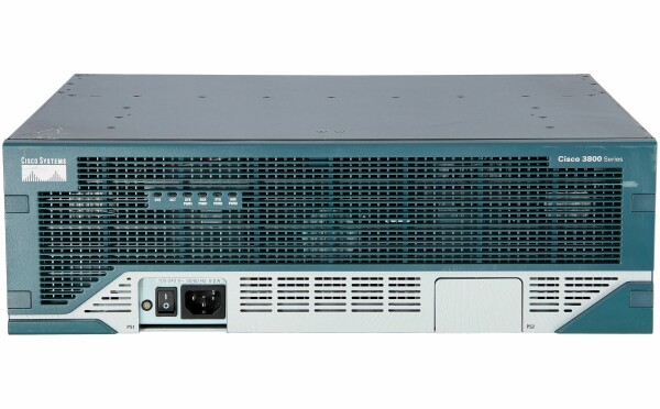 Cisco -  C3845-35UC/K9 -  3845 w/ PVDM2-64,NME-CUE,35 CME/CUE/Ph lic,SP Serv,128F/512D