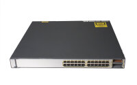 Cisco -  WS-C3750E-24PD-S -  Catalyst 3750E 24 10/100/1000 PoE+2*10GE(X2),750W,IPB s/w