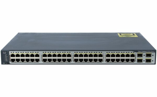 Cisco -  WS-C3750V2-48TS-S -  Catalyst 3750V2 48 10/100 + 4 SFP Standard Image