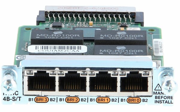 Cisco -  HWIC-4B-S/T= -  4-port ISDN BRI High-Speed WAN Interface Card