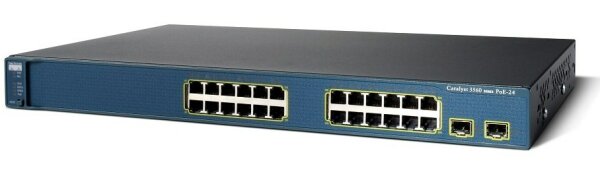 Cisco -  WS-C3560E-24PD-E -  Catalyst 3560E 24 10/100/1000 PoE+2*10GE(X2),750W,IPS s/w