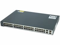 Cisco -  WS-C3750V2-48PS-S -  Catalyst 3750V2 48 10/100 PoE + 4 SFP Standard Image