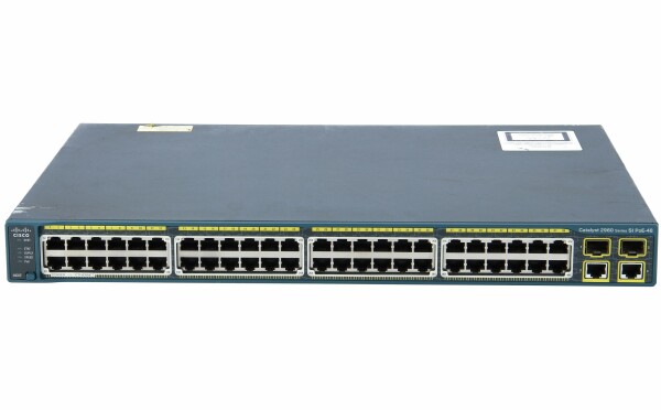 Cisco -  WS-C2960-48PST-S -  Catalyst 2960 48 10/100 PoE + 2 1000BT +2 SFP LAN Lite Image