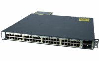 Cisco -  WS-C3750E-48PD-SF -  Catalyst 3750E 48 10/100/1000 PoE+2*10GE(X2),1150W,IPB s/w