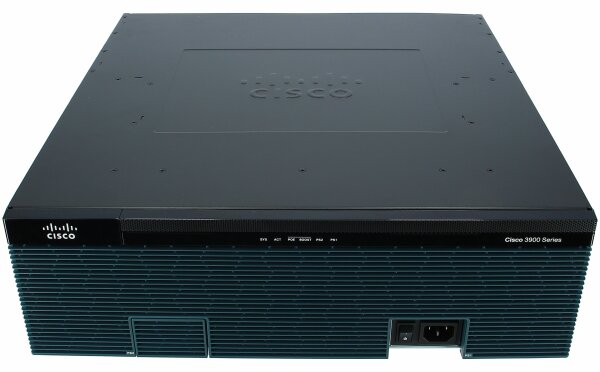 Cisco -  CISCO3925/K9 -  Cisco 3925 w/SPE100(3GE,4EHWIC,4DSP,2SM,256MBCF,1GBDRAM,IPB)