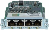 Cisco -  HWIC-4ESW-POE= -  4-Port Ethernet Switch HWIC...