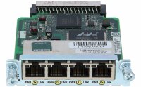 Cisco -  HWIC-4ESW -  Four port 10/100 Ethernet switch...