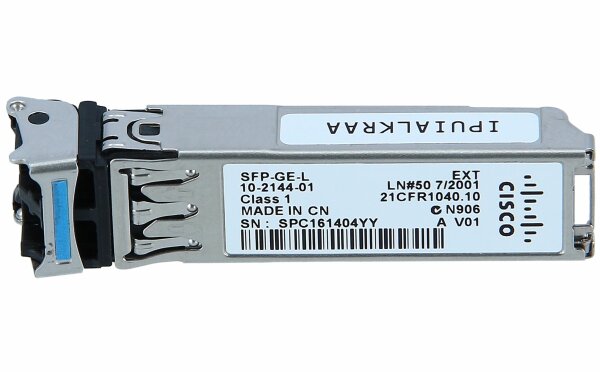 Cisco - SFP-GE-L= - SFP (mini-GBIC) transceiver module - GigE - 1000Base-LX - 1000Base-LH - LC/PC - bis zu 10 km - 1310 nm