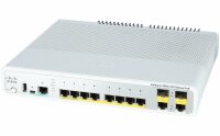 Cisco -  WS-C3560CG-8PC-S -  Catalyst 3560C Switch 8 GE PoE(+), 2 x Dual Uplink, IP Base