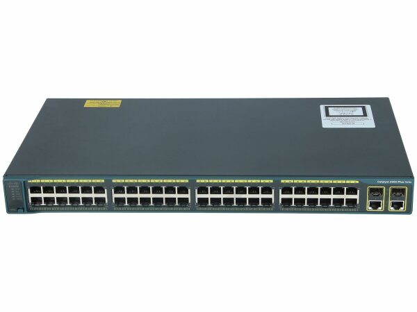 Cisco -  WS-C2960+48PST-L -  Catalyst 2960 Plus 48 10/100 PoE + 2 1000BT +2 SFP LAN Base