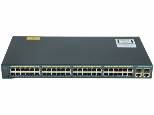 Cisco -  WS-C2960+48TC-S -  Catalyst 2960 Plus 48 10/100 + 2 T/SFP LAN Lite