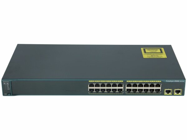 Cisco -  WS-C2960-24TT-L -  Catalyst 2960 24 10/100 + 2 1000BT LAN Base Image