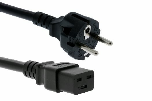 Cisco -  CAB-1900W-EU= -  Power Cord, 250VAC 16A, Right Angle C19, CEE 7/7 Plug, EU