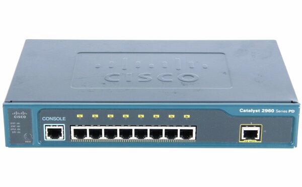 Cisco -  WS-C2960PD-8TT-L -  Catalyst 2960 Powered Device 8 10/100 + 1 1000BT   LAN Base