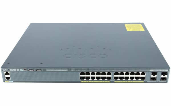 Cisco -  WS-C2960X-24PS-L -  Catalyst 2960-X 24 GigE PoE 370W, 4 x 1G SFP, LAN Base