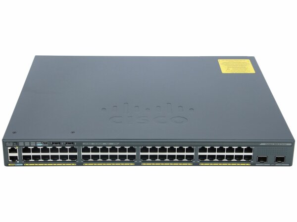 Cisco -  WS-C2960X-48FPD-L -  Catalyst 2960-X 48 GigE PoE 740W, 2 x 10G SFP+, LAN Base