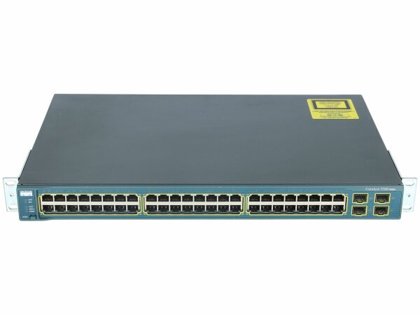 Cisco -  WS-C3560-48TS-E -  Catalyst 3560 48 10/100 + 4 SFP Enhanced Image