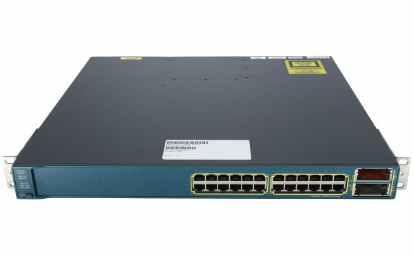 Cisco -  WS-C3560E-24TD-S -  Catalyst 3560E 24 10/100/1000+2*10GE(X2),265W,IPB s/w