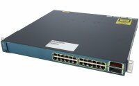 Cisco -  WS-C3560E-24TD-S -  Catalyst 3560E 24 10/100/1000+2*10GE(X2),265W,IPB s/w