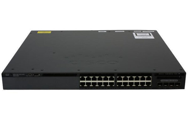 Cisco -  WS-C3650-24PD-E -  Cisco Catalyst 3650 24 Port PoE 2x10G Uplink IP Services