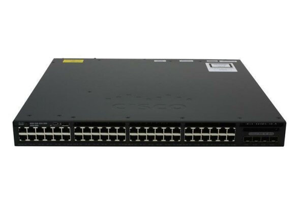 Cisco -  WS-C3650-48FQ-E -  Cisco Catalyst 3650 48 Port Full PoE 4x10G Uplink IPServices