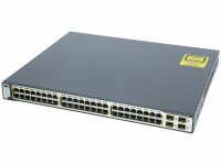 Cisco -  WS-C3750-48PS-E -  Catalyst 3750 48 10/100 PoE + 4 SFP Enhanced Image