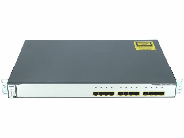 Cisco -  WS-C3750G-12S-SD -  Catalyst 3750 12 SFP DC powered + IPB Image