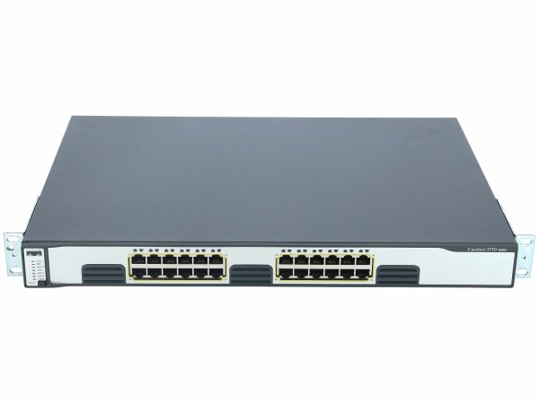 Cisco - WS-C3750G-24TS-E - Catalyst 3750 24 10/100/1000 + 4 SFP Enhcd Multilayer