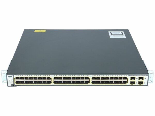 Cisco -  WS-C3750G-48PS-S -  Catalyst 3750 48 10/100/1000T PoE + 4 SFP Standard Image