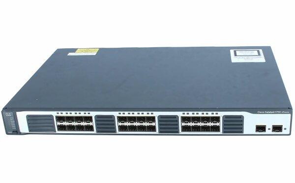 Cisco -  WS-C3750V2-24FS-S -  Catalyst 3750V2 24 100BASE-FX ports + 2 SFP Standard Image