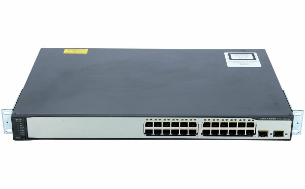 Cisco -  WS-C3750V2-24TS-S -  Catalyst 3750V2 24 10/100 + 2 SFP Standard Image