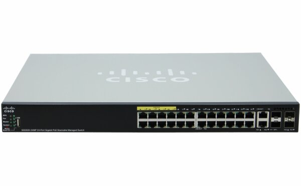 Cisco -  SG550X-24MP-K9-EU -  SG550X-24MP 24-port Gigabit PoE Stackable Switch - Switch - 1.000 Mb