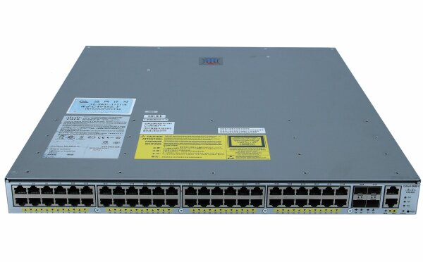 Cisco -  WS-C4948E-F-S -  Cat 4948E-F, IPB, 48x 10/100/1000+ 4 SFP+, AC PS, Fr Ext