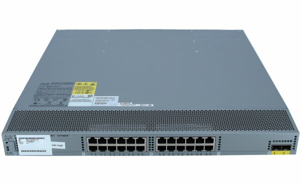 Cisco -  N2K-C2224TP-1GE -  N2K GE, 2 AC PS, 1 Fan (Std Air), 24x100/1000-T+2x10GE