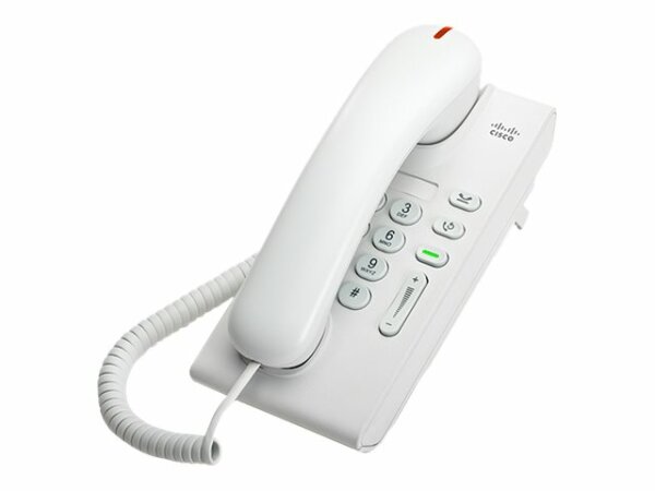 Cisco -  CP-6901-WL-K9= -  Cisco UC Phone 6901, White, Slimline handset