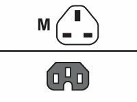Cisco -  CAB-BS1363-C15-UK= -  BS-1363 to IEC-C15 8ft UK