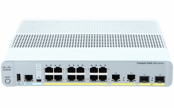 Cisco -  WS-C3560CX-12PC-S -  Cisco Catalyst 3560-CX 12 Port PoE IP Base