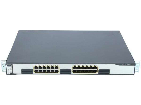 Cisco -  WS-C3750G-24TS-E -  Catalyst 3750 24 10/100/1000 + 4 SFP Enhcd Multilayer