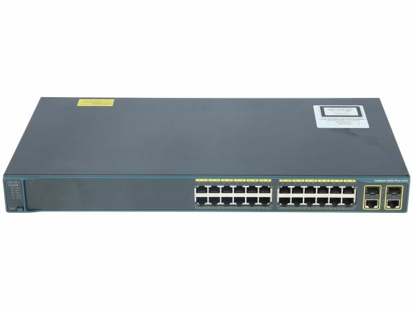 Cisco -  WS-C2960+24TC-L -  Catalyst 2960 Plus 24 10/100 + 2T/SFP LAN Base