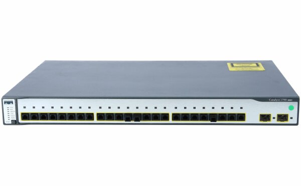 Cisco -  WS-C3750-24FS-S -  Catalyst 3750 24 100BaseFX + 2 SFP Standard Multilayer Image