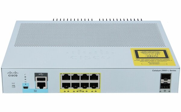 Cisco -  WS-C2960L-8PS-LL -  Cisco Catalyst 2960L-8PS-LL - Switch - verwaltet - 8 x 10/100/1000 +